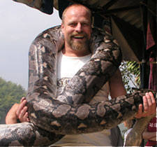 Kurt with snake