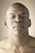 Man meditating